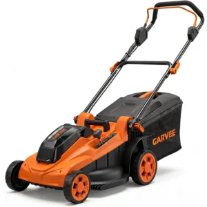 40V Cordless Lawn Mower, 17-Inch Battery Powered Push Lawn Mower with 6-Position Height Adjustment